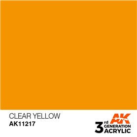 AK 3rd Generation Acrylic Clear Yellow 17ml