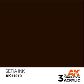 AK Interactive 3RD GENERATION ACRYLICS - SEPIA INK