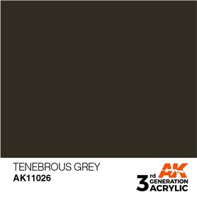 AK 3rd Generation Acrylic Tenebrous Grey 17ml