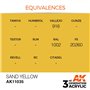 AK 3rd Generation Acrylic Sand Yellow 17ml