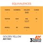 AK 3rd Generation Acrylic Golden Yellow 17ml