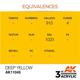 AK 3rd Generation Acrylic Deep Yellow 17ml