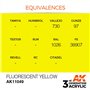 AK 3rd Generation Acrylic Fluorescent Yellow 17ml