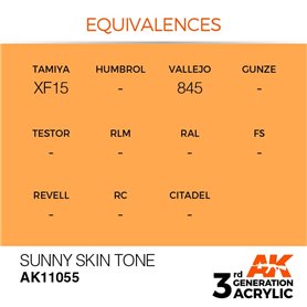 AK 3rd Generation Acrylic Sunny Skin Tone 17ml