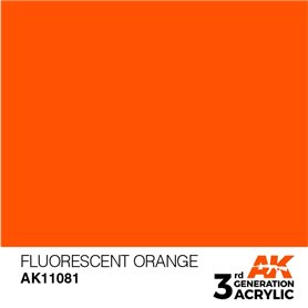 AK 3rd Generation Acrylic Fluorescent Orange 17ml