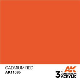 AK 3rd Generation Acrylic Cadmium Red 17ml