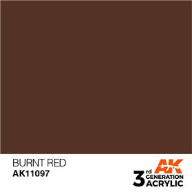 AK 3rd Generation Acrylic Burnt Red 17ml