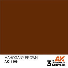 AK 3rd Generation Acrylic Mahogany Brown 17ml