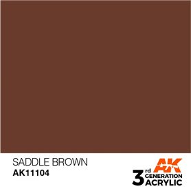 AK 3rd Generation Acrylic Saddle Brown 17ml