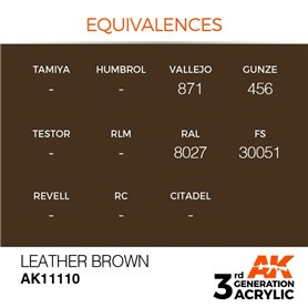 AK 3rd Generation Acrylic Leather Brown 17ml
