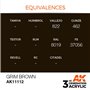 AK 3rd Generation Acrylic Grim Brown 17ml