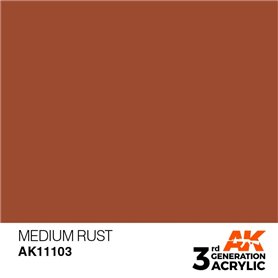 AK 3rd Generation Acrylic Medium Rust 17ml