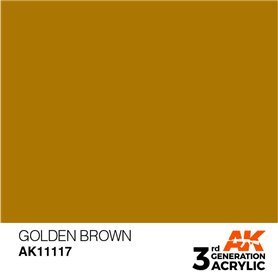 AK 3rd Generation Acrylic Golden Brown 17ml