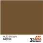 AK 3rd Generation Acrylic Mud Brown 17ml