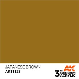 AK 3rd Generation Acrylic Japanese Brown 17ml