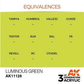 AK 3rd Generation Acrylic Luminous Green 17ml