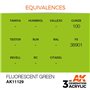 AK 3rd Generation Acrylic Fluorescent Green 17ml