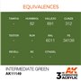 AK 3rd Generation Acrylic Intermediate Green 17ml
