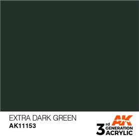 AK 3rd Generation Acrylic Extra Dark Green 17ml