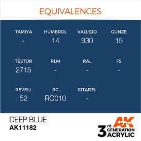 AK 3rd Generation Acrylic Deep Blue 17ml