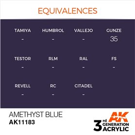AK 3rd Generation Acrylic Amethyst Blue 17ml