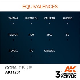 AK 3rd Generation Acrylic Cobalt Blue 17ml