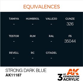AK 3rd Generation Acrylic Strong Dark Blue 17ml