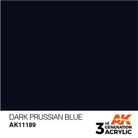 AK 3rd Generation Acrylic Dark Prussian Blue 17ml