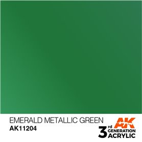 AK 3rd Generation Acrylic Emerald Metallic Green 17ml