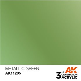 AK 3rd Generation Acrylic Metallic Green 17ml