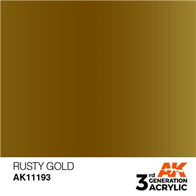 AK 3rd Generation Acrylic Rusty Gold 17ml