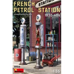 Mini Art 1:35 FRENCH PETROL STATION - 1930-1940