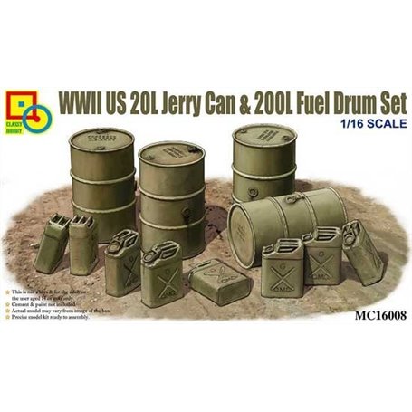 Classy 16008 WWII US20L Jerry can & drum 1/16
