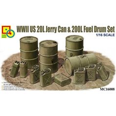 Classy Hobby 1:16 WWII US20L JERRY CAN AND 200L FUEL DRUM SET