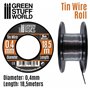Green Stuff World Elastyczny drucik z cyny FLEXIBLE TIN WIRE - 0.4mm