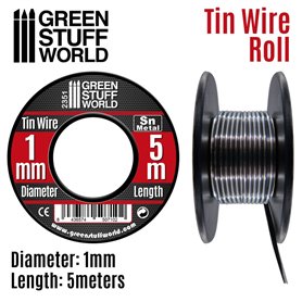 Green Stuff World Elastyczny drucik z cyny FLEXIBLE TIN WIRE - 1.0mm