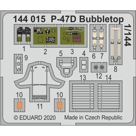 Eduard 1:144 P-47D Bubbletop