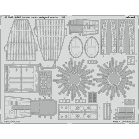 Eduard 1:48 A-26B Invader undercarriage & exterior