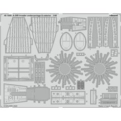 Eduard 1:48 Exterior elements and undercarriage for A-26B Invader - ICM 