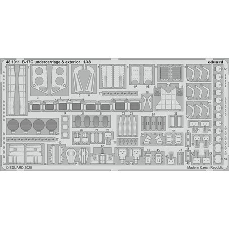 Eduard 1:48 B-17G undercarriage & exterior