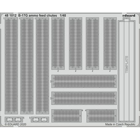 Eduard 1:48 B-17G ammo feed chutes