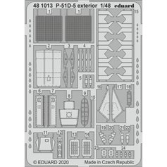 Eduard 1:48 Elementy zewnętrzne do North American P-51D-5 Mustang dla Airfix