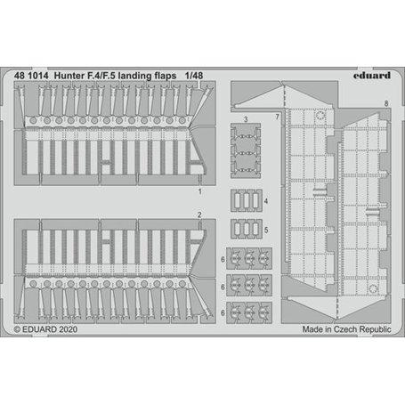 Eduard 1:48 Hunter F.4/F.5 landing flaps