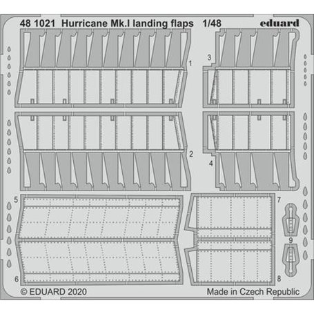 Eduard 1:48 Hurricane Mk.I landing flaps