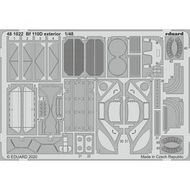 Eduard 1:48 Bf 110D exterior