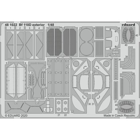 Eduard 1:48 Bf 110D exterior