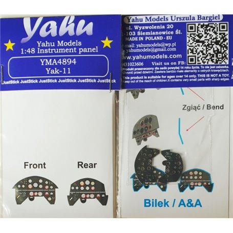 Yahu Models 1:48 Yak-11 dla Bilek / A&A