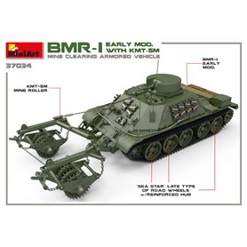 Mini Art 1:35 BMR-1 - EARLY MODEL WITH KMT-5M - MINE CLEANING ARMORED VEHICLE