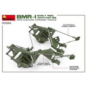 Mini Art 1:35 BMR-1 - EARLY MODEL WITH KMT-5M - MINE CLEANING ARMORED VEHICLE