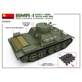 Mini Art 1:35 BMR-1 - EARLY MODEL WITH KMT-5M - MINE CLEANING ARMORED VEHICLE
